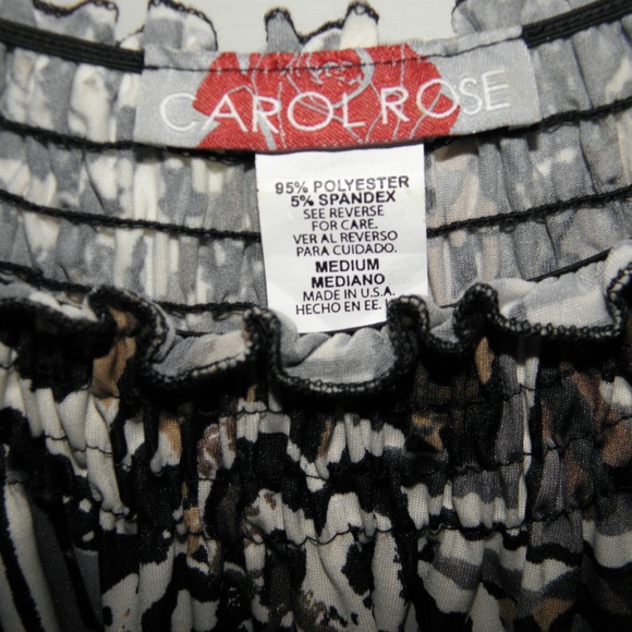 CAROLROSE BROWN/BLACK/WHITE L/S BLOUSE~MEDIUM - Picture 2 of 3
